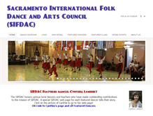 Tablet Screenshot of folkdancesac.org